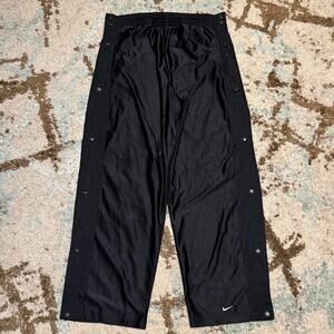 Vintage 2000s Nike Breakaway Tearaway Basketball Pants Size XL Black Y2K